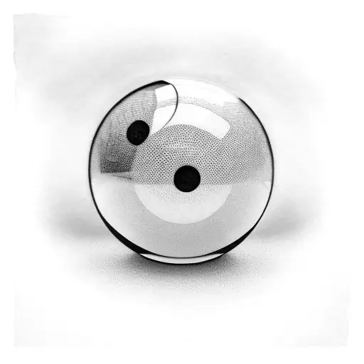 8 Ball tattoo design idea