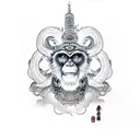 monkey king tattoo design idea