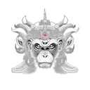 monkey king tattoo design idea
