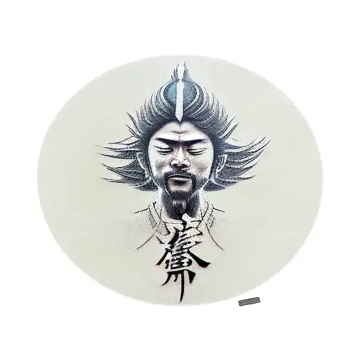 Vagabond miyamoto musashi meditating tattoo design idea