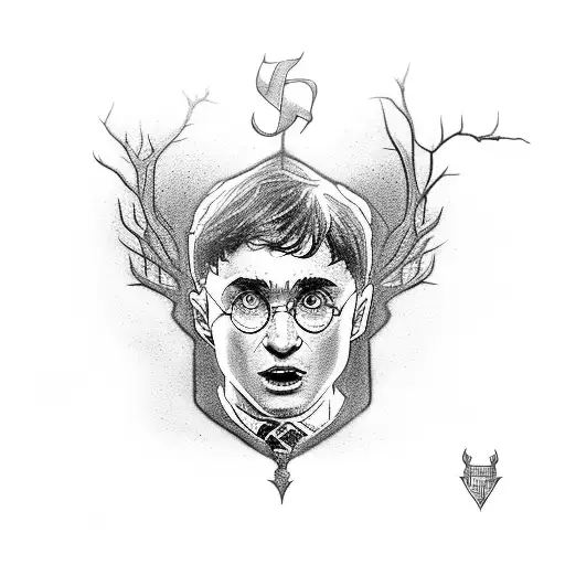 harry potter, a court of thorns and roses, fourth wing tattoo design idea