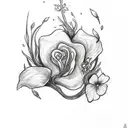 feyre's tattoo (ACOTAR) and violets tattoo from fourth wing mixture tattoo design idea