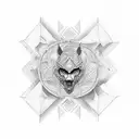 mar y montaña  tattoo design idea