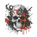 The Skull Riddler tattoo design idea