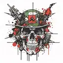 The Skull Riddler tattoo design idea