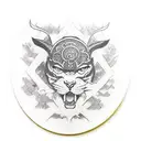 god like creature takes control over earth tattoo design idea