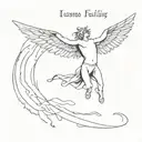 icarus falling from sky tattoo design idea