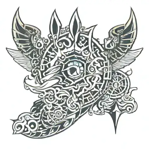 the legend of zelda twilight princess leg sleeve  tattoo design idea