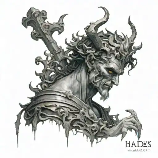 hades underworld tattoo design idea