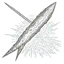 meteor  with long tail that could around forearm  tattoo design idea