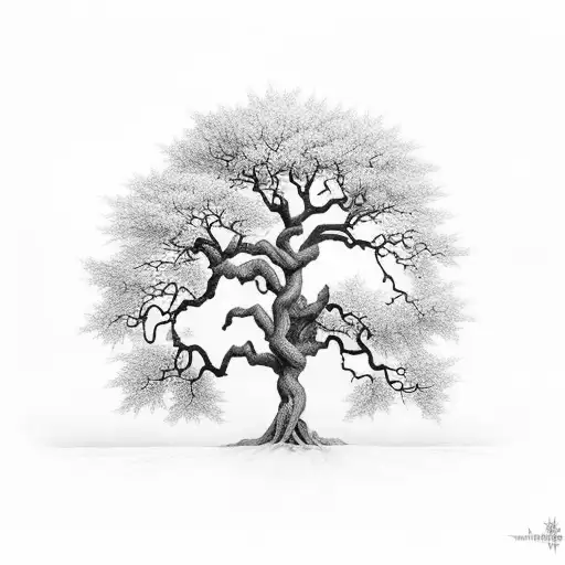 poison tree tattoo design idea