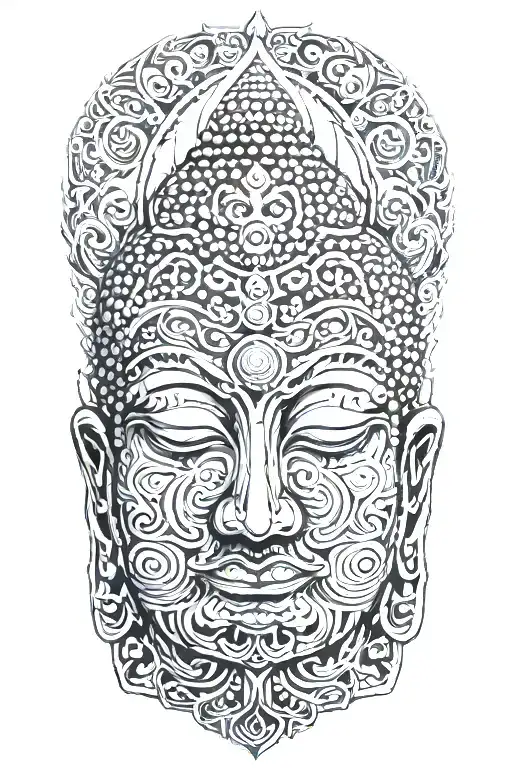 Buddha tattoo design idea