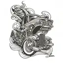 lowrider tattoo design idea