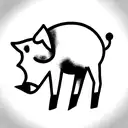 Pig tattoo design idea