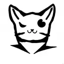 Salem cat tattoo design idea