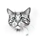 Salem cat tattoo design idea