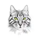 Salem cat tattoo design idea