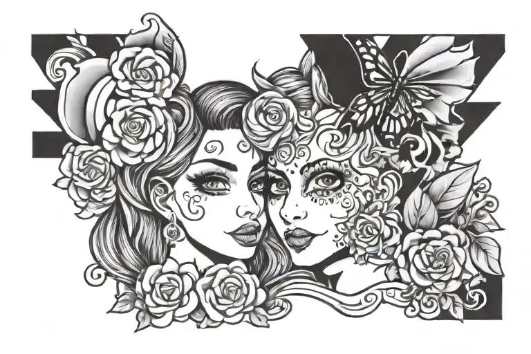 Friends Forever tattoo design idea