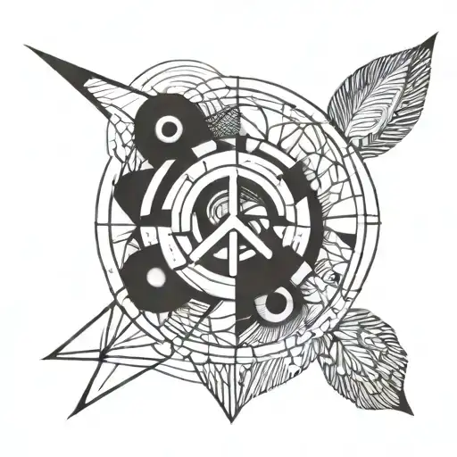 Peace Dawn tattoo design idea