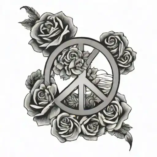 Peace dawn tattoo design idea
