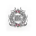 cd letter  tattoo design idea