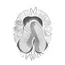 footprint  tattoo design idea