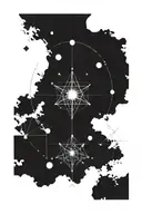 Pulsar map tattoo design idea