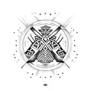 gemini polynesia tattoo design idea