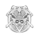 gemini polynesia tattoo design idea