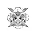 gemini polynesia tattoo design idea