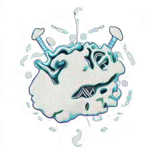 Alzheimer , pancreatic cancer  tattoo design idea