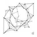 Broken mirror tattoo design idea