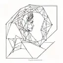 Broken mirror tattoo design idea