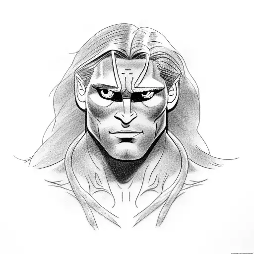 tarzan and terk tattoo design idea