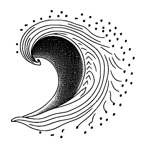 Ocean Wave tattoo design idea