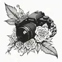 photography hardwork skill tattoo design idea