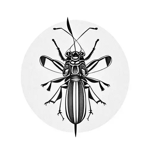 grasshopper tattoo design idea