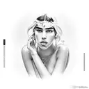 Dua Lipa nude tattoo design idea