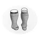 socks tattoo design idea