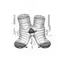 socks tattoo design idea