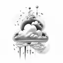 clouds, Jazz tattoo design idea