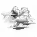 clouds, Jazz tattoo design idea