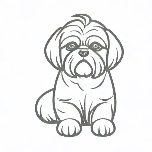Shih-Tzu tattoo design idea