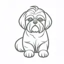 Shih-Tzu tattoo design idea