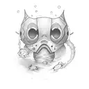 Mac Miller in skoba gear with the line "I was drowning but now I'm swimming" tattoo design idea