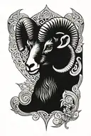 Aries ram tattoo design idea
