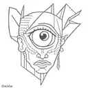 don't hug me I'm scared eye popping tattoo design idea