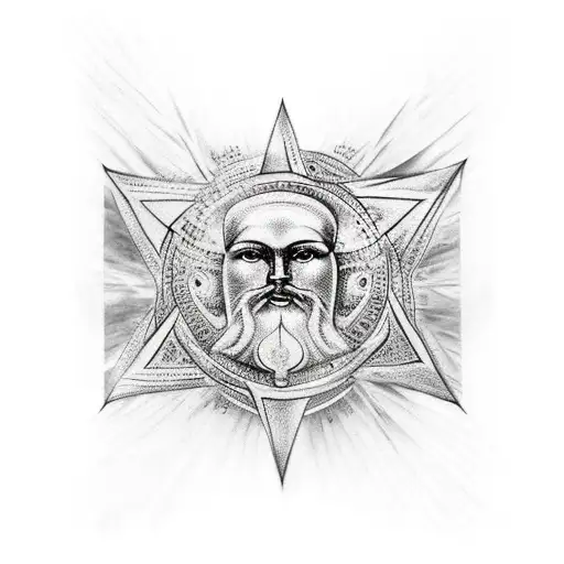 Sumerian, stars, gods  tattoo design idea