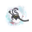 scythe with chain tattoo design idea