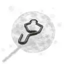 scythe with chain tattoo design idea